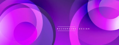 Üst üste binen dairesel şekillere sahip arka plan tasarımı, pürüzsüz gradyanlar ve yumuşak ışıklandırma efektleri, dinamik soyut bir kompozisyon oluşturur