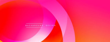 Üst üste binen dairesel şekillere sahip arka plan tasarımı, pürüzsüz gradyanlar ve yumuşak ışıklandırma efektleri, dinamik soyut bir kompozisyon oluşturur