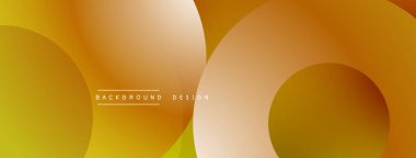 Üst üste binen dairesel şekillere sahip arka plan tasarımı, pürüzsüz gradyanlar ve yumuşak ışıklandırma efektleri, dinamik soyut bir kompozisyon oluşturur