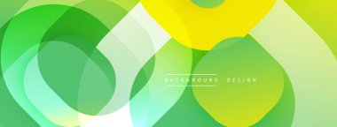 Katmanlı şeffaf gradyan şekillere sahip soyut arkaplan