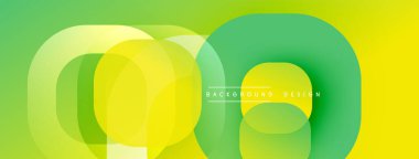 Katmanlı şeffaf gradyan şekillere sahip soyut arkaplan