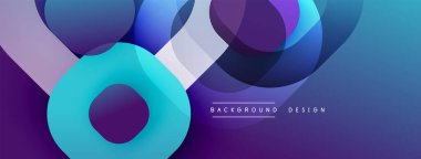 Katmanlı şeffaf gradyan şekillere sahip soyut arkaplan