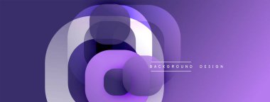 Katmanlı şeffaf gradyan şekillere sahip soyut arkaplan