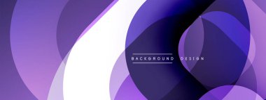 Katmanlı şeffaf gradyan şekillere sahip soyut arkaplan