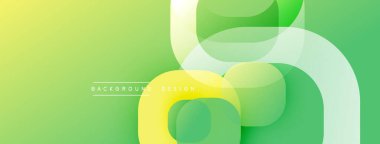 Çembersel soyut tasarım üst üste binen yarı saydam daireler ve yuvarlak şekiller, harmanlanan eğriler ve düzgün eğriler, derinlik, karşıtlık ve dinamik görsel efekt oluşturur.