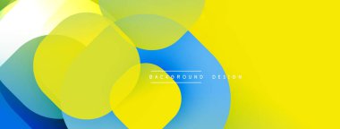 Katmanlı şeffaf gradyan şekillere sahip soyut arkaplan