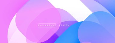 Katmanlı şeffaf gradyan şekillere sahip soyut arkaplan