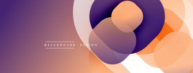 Katmanlı şeffaf gradyan şekillere sahip soyut arkaplan