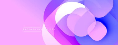 Katmanlı şeffaf gradyan şekillere sahip soyut arkaplan