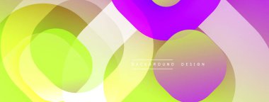 Katmanlı şeffaf gradyan şekillere sahip soyut arkaplan