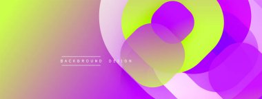 Katmanlı şeffaf gradyan şekillere sahip soyut arkaplan