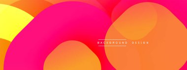 Katmanlı şeffaf gradyan şekillere sahip soyut arkaplan