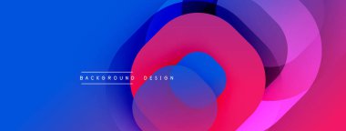 Katmanlı şeffaf gradyan şekillere sahip soyut arkaplan