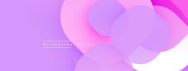 Çembersel soyut tasarım üst üste binen yarı saydam daireler ve yuvarlak şekiller, harmanlanan eğriler ve düzgün eğriler, derinlik, karşıtlık ve dinamik görsel efekt oluşturur.