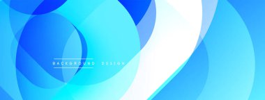 Katmanlı şeffaf gradyan şekillere sahip soyut arkaplan