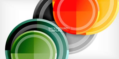 Geometrik tasarım arka plan - daireler