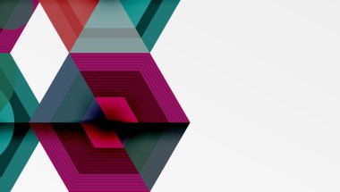 Yaratıcı altıgenler geometrik şekiller tasarımı