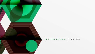 Yaratıcı altıgenler geometrik şekiller tasarımı