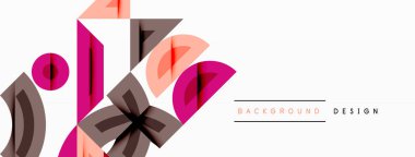 Soyut geometrik arkaplan şekilleri modern ve simetrik bir model oluşturur. Kalın kontrast, pürüzsüz gradyanlar, dinamik kompozisyon, fütüristik stil