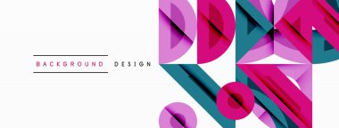 Dairesel ve yuvarlak elementlerin yer aldığı soyut geometrik arkaplan. Kalın kontrast, pürüzsüz gradyanlar, dinamik kompozisyon, fütüristik stil