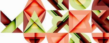 Çemberler soyut arkaplan çizgilerini kareler