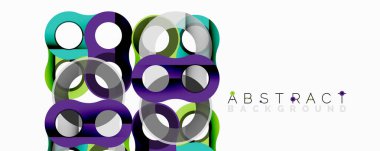 Birbirine dolanmış dairesel ve tübüler formlarla soyut bileşim eğimli, derinlikli ve keskin karşıtlıklara sahip akışkan bir yapı oluşturuyor.