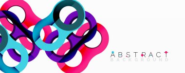 Birbirine dolanmış dairesel ve tübüler formlarla soyut bileşim eğimli, derinlikli ve keskin karşıtlıklara sahip akışkan bir yapı oluşturuyor.