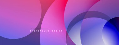 Üst üste binen dairesel şekillere sahip arka plan tasarımı, pürüzsüz gradyanlar ve yumuşak ışıklandırma efektleri, dinamik soyut bir kompozisyon oluşturur