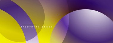 Katmanlı dairesel elementlerle soyut bileşim, eğimlerin ve yumuşak geçişlerin harmanlanması, derinlik, hareket ve görsel uyum hissi yaratır.