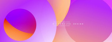 Katmanlı dairesel elementlerle soyut bileşim, eğimlerin ve yumuşak geçişlerin harmanlanması, derinlik, hareket ve görsel uyum hissi yaratır.