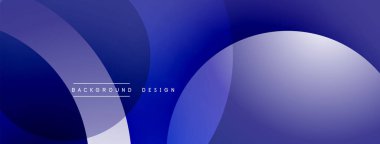 Katmanlı dairesel elementlerle soyut bileşim, eğimlerin ve yumuşak geçişlerin harmanlanması, derinlik, hareket ve görsel uyum hissi yaratır.