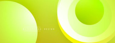 Katmanlı dairesel şekiller canlı renklerde, düzgün geçiş, derinlik efektleri ve modern, fütürist estetiğe sahip, gradyan açısından zengin soyut bir tasarım oluşturur.