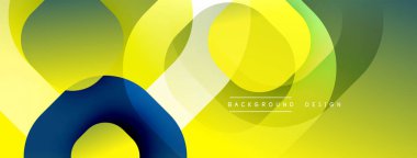 Katmanlı şeffaf gradyan şekillere sahip soyut arkaplan