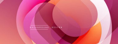 Katmanlı şeffaf gradyan şekillere sahip soyut arkaplan