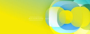 Katmanlı şeffaf gradyan şekillere sahip soyut arkaplan