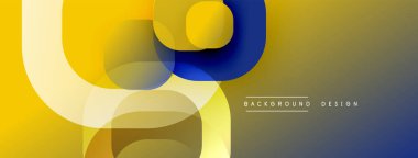 Katmanlı şeffaf gradyan şekillere sahip soyut arkaplan