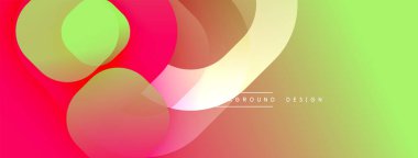 Katmanlı şeffaf gradyan şekillere sahip soyut arkaplan