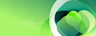 Katmanlı şeffaf gradyan şekillere sahip soyut arkaplan