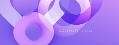 Katmanlı şeffaf gradyan şekillere sahip soyut arkaplan