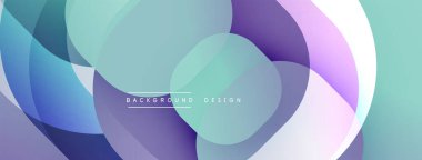 Katmanlı şeffaf gradyan şekillere sahip soyut arkaplan
