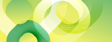 Katmanlı şeffaf gradyan şekillere sahip soyut arkaplan