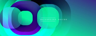 Katmanlı şeffaf gradyan şekillere sahip soyut arkaplan