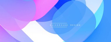 Katmanlı şeffaf gradyan şekillere sahip soyut arkaplan