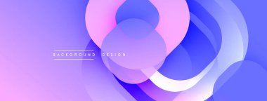 Katmanlı şeffaf gradyan şekillere sahip soyut arkaplan