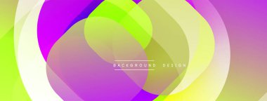 Katmanlı şeffaf gradyan şekillere sahip soyut arkaplan