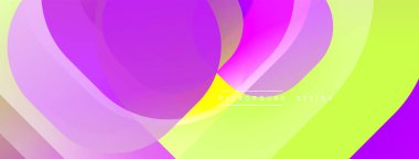 Katmanlı şeffaf gradyan şekillere sahip soyut arkaplan