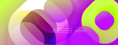 Katmanlı şeffaf gradyan şekillere sahip soyut arkaplan