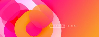 Katmanlı şeffaf gradyan şekillere sahip soyut arkaplan