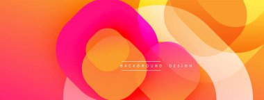 Katmanlı şeffaf gradyan şekillere sahip soyut arkaplan