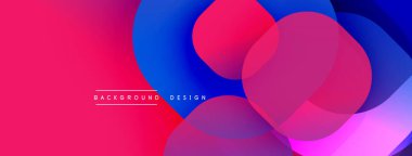 Katmanlı şeffaf gradyan şekillere sahip soyut arkaplan